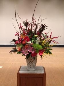 式典用のつぼ花です。｜「花工房　浪漫」　（愛知県小牧市の花キューピット加盟店 花屋）のブログ