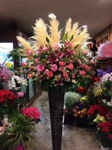 周年祝スタンド花｜「花工房　浪漫」　（愛知県小牧市の花キューピット加盟店 花屋）のブログ