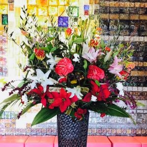 スタンド花ありがとうございます。｜「花工房　浪漫」　（愛知県小牧市の花キューピット加盟店 花屋）のブログ