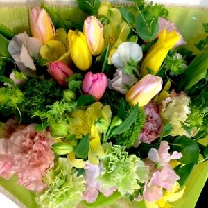 ナチュラルカラーの花束｜「花工房　浪漫」　（愛知県小牧市の花キューピット加盟店 花屋）のブログ