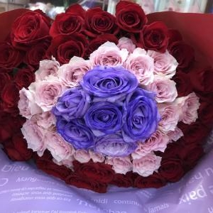 還暦祝いの花束。｜「花工房　浪漫」　（愛知県小牧市の花キューピット加盟店 花屋）のブログ
