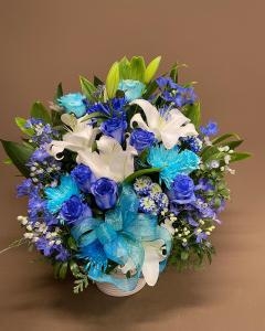 ブルーのお花は人気があります。｜「花工房　浪漫」　（愛知県小牧市の花キューピット加盟店 花屋）のブログ