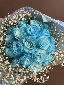 Tiffanyblueのバラで花束をご用意しました。｜「花工房　浪漫」　（愛知県小牧市の花キューピット加盟店 花屋）のブログ