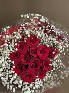プロポーズに12本のバラの花束。ダズンローズ。｜「花工房　浪漫」　（愛知県小牧市の花キューピット加盟店 花屋）のブログ